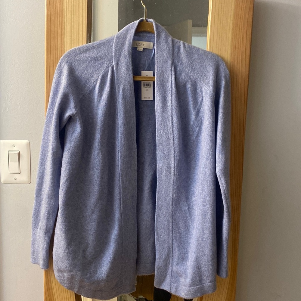 Loft periwinkle cardigan